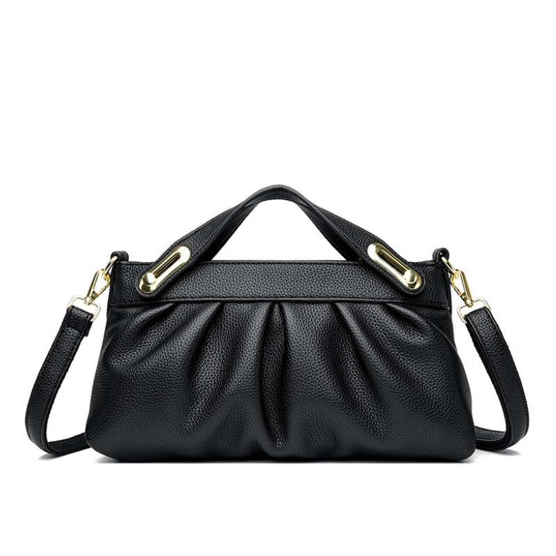 Pleated Luxe Handle Handbag