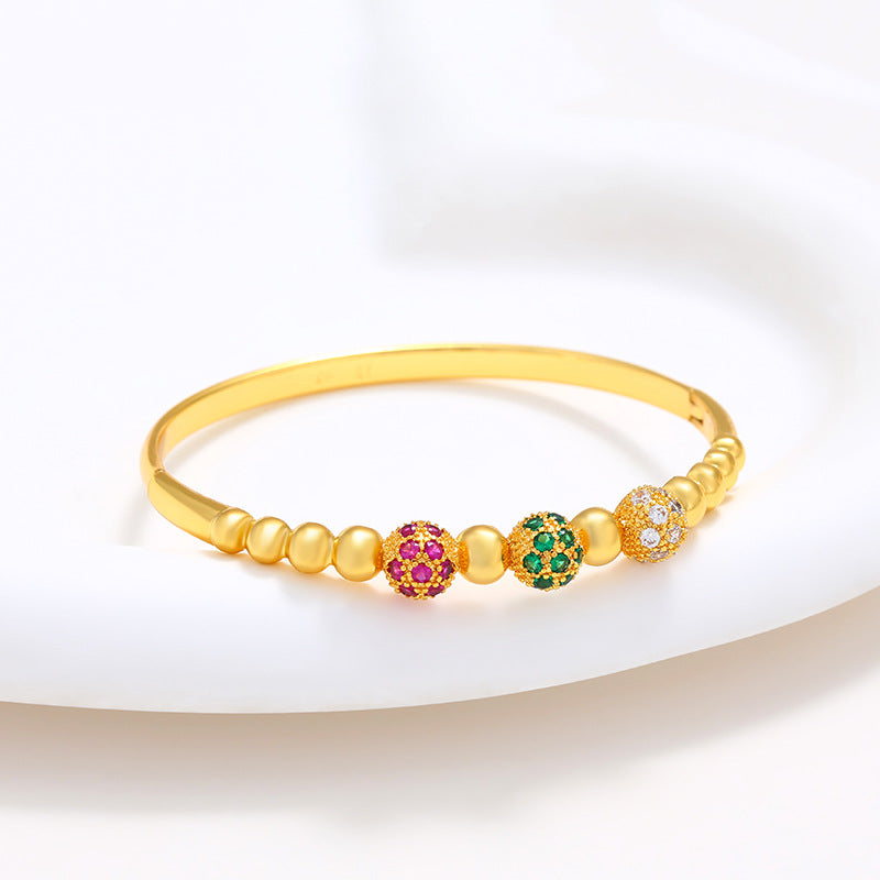 Colorful Gemstone Retro Bracelet