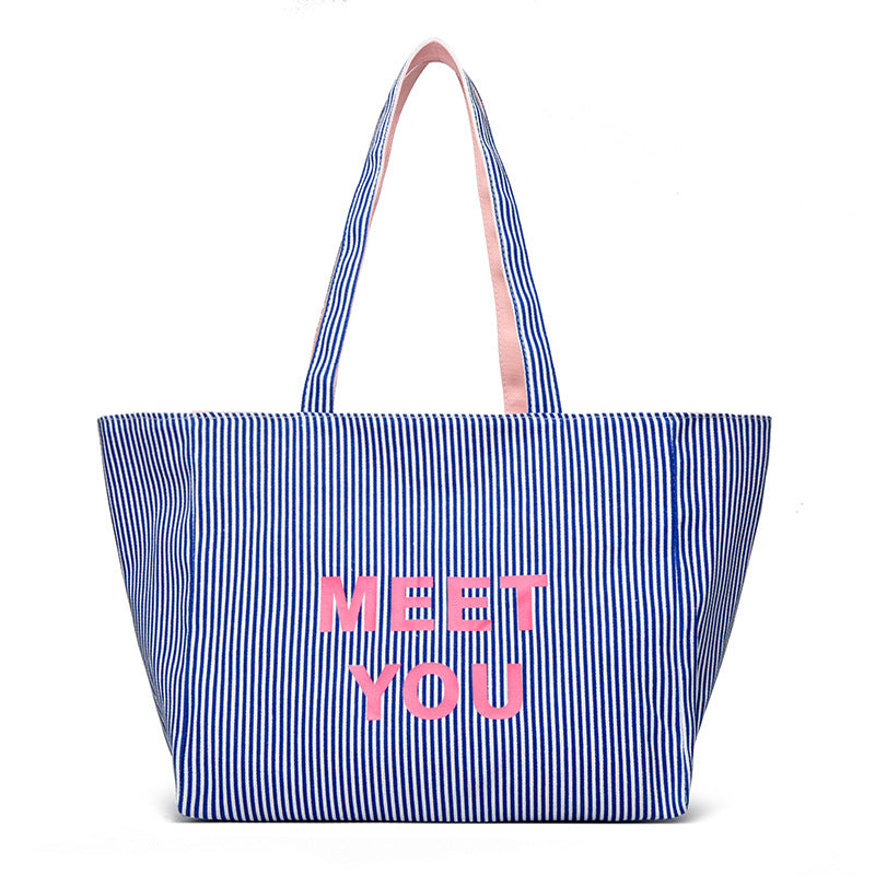 ColorWave Women’s Canvas Tote Bag