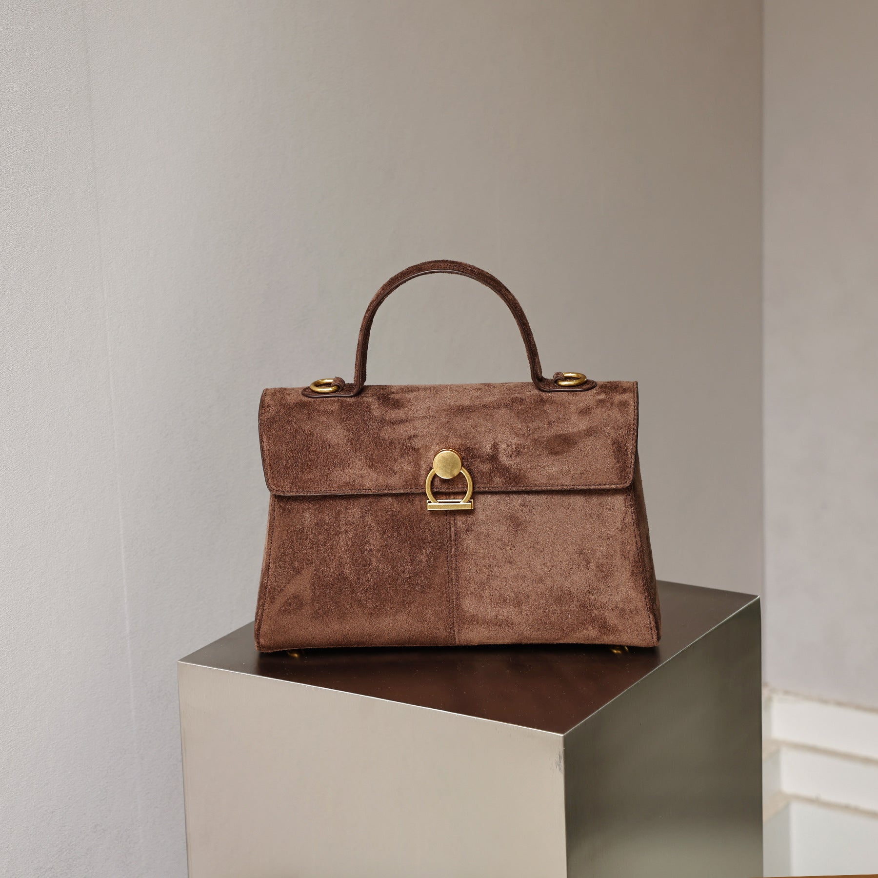 Luxury Retro Suede Handbag