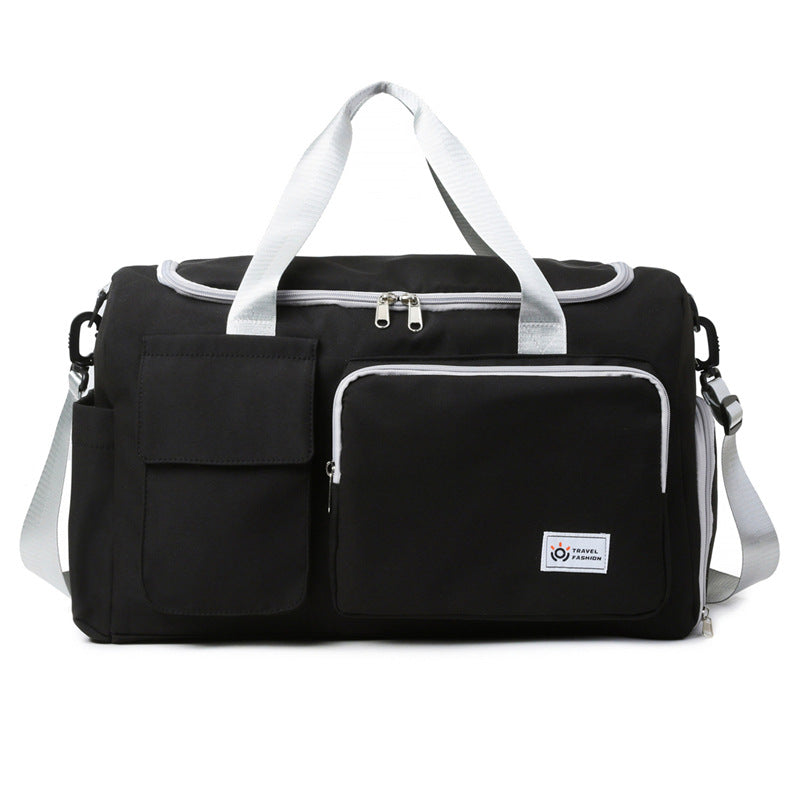 Contrast Color Oxford Sports Training Duffle Bag