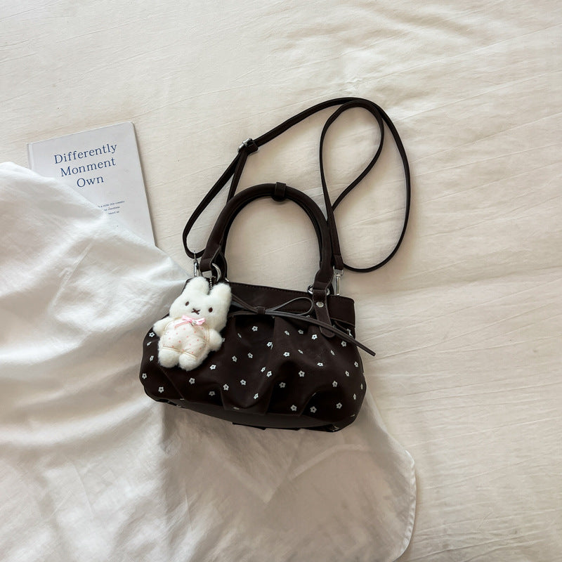 Pleated Polka Women’s Shoulder Bag
