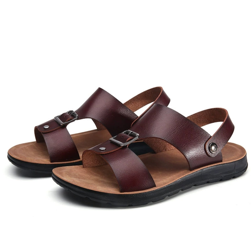 Men's Buckled Slingback Leisure Sandals