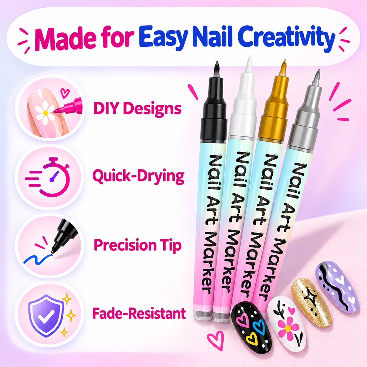 Dual-Tip Nail Art Pen