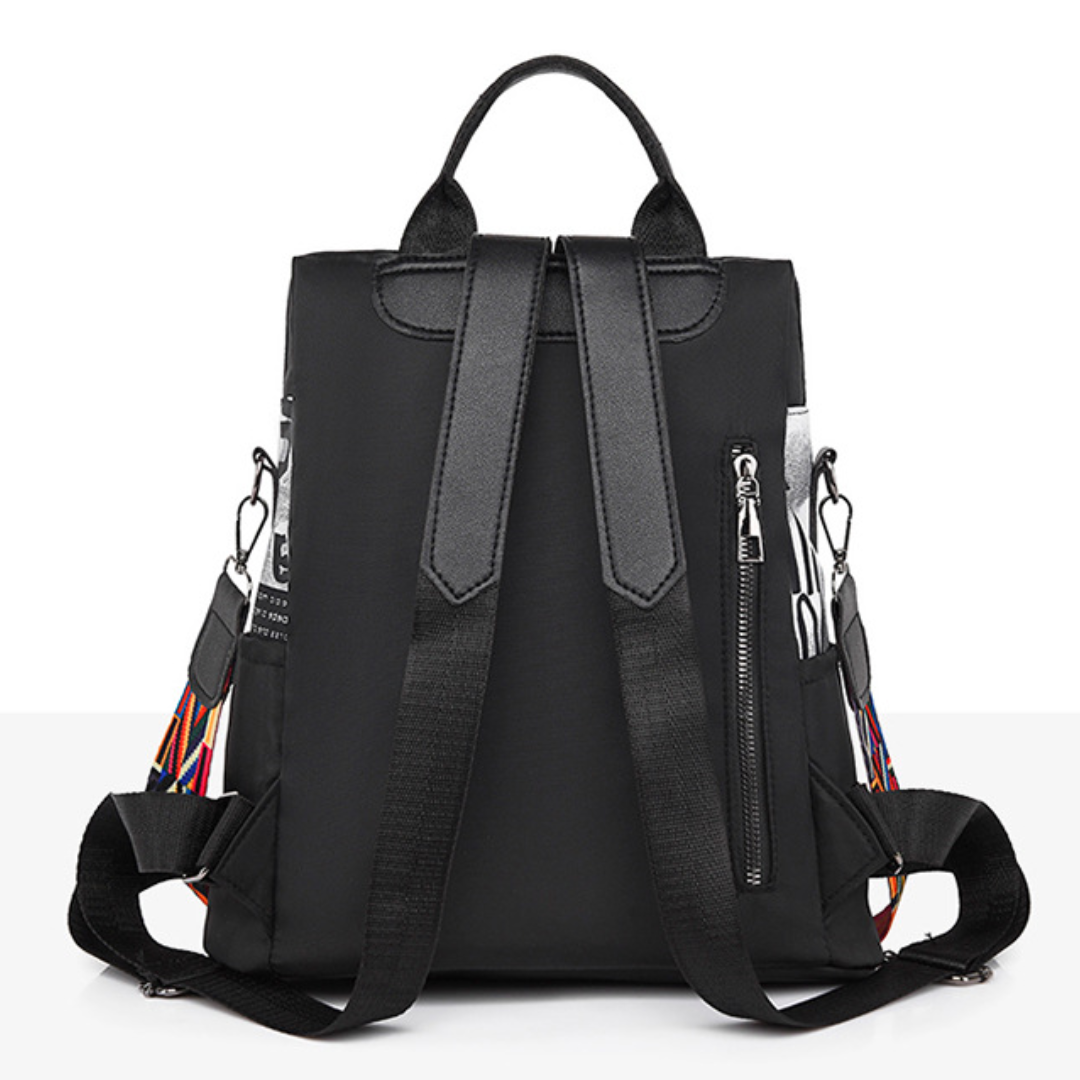 Borderless Contrast Oxford Backpack