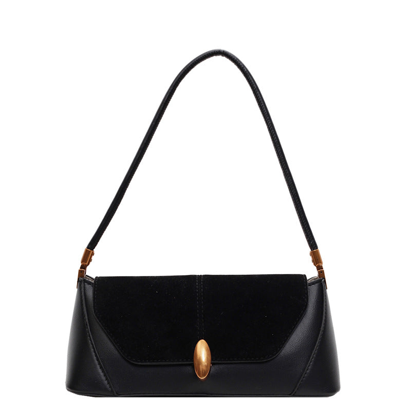 Retro Suede Shoulder Bag