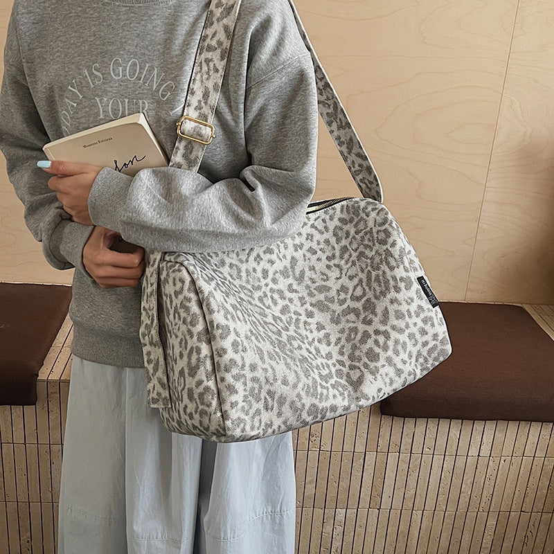 Leopard Luxe Women’s Travel Shoulder Bag