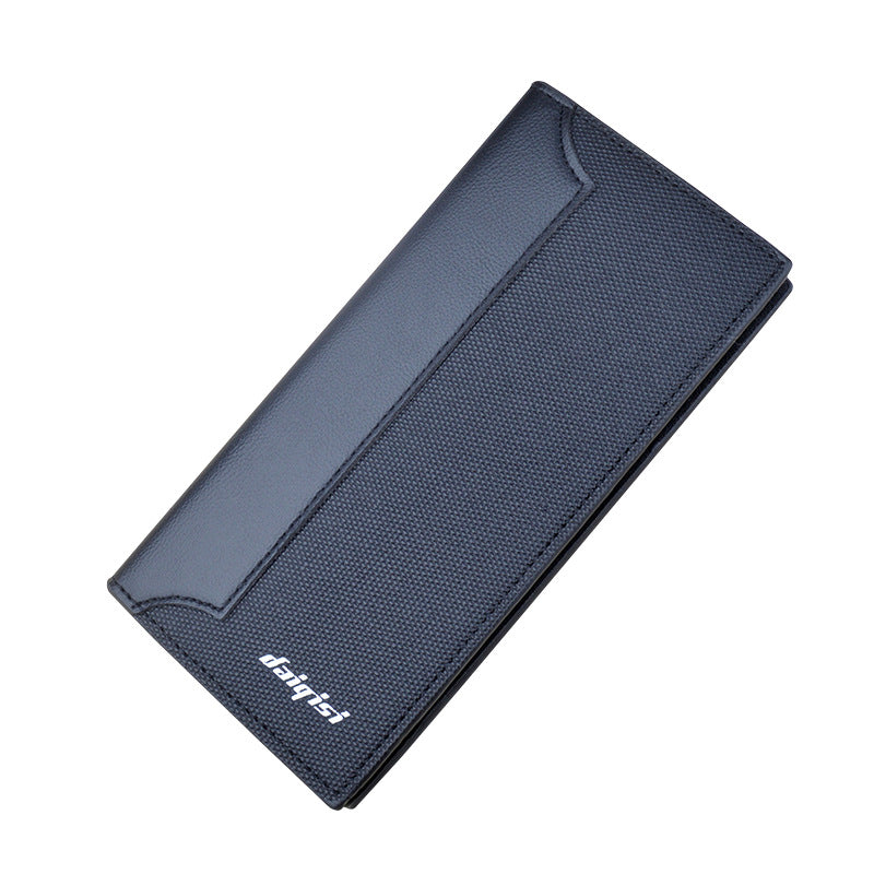 Vertical Style Fashion Stitched Men's  Wallet