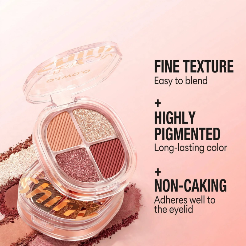 Velvet Gleam Four-Shade Eyeshadow Palette