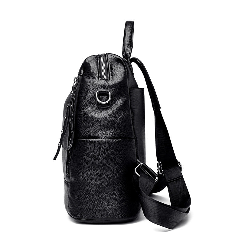 Chic Convertible Black Backpack