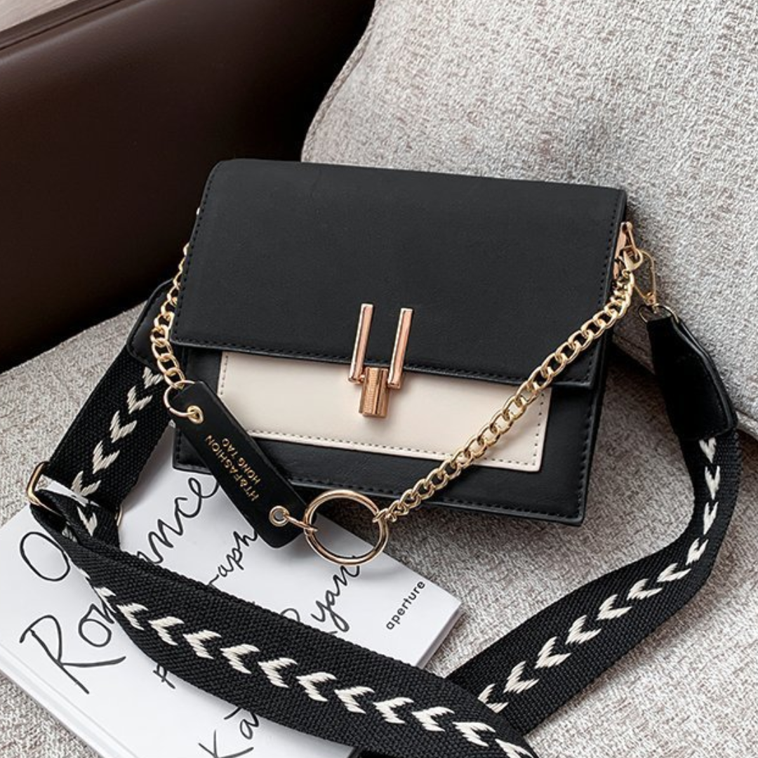 Lock Chain Broadband Crossbody Bag