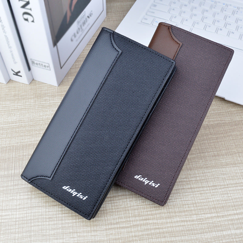 Vertical Style Fashion Stitched Men's  Wallet