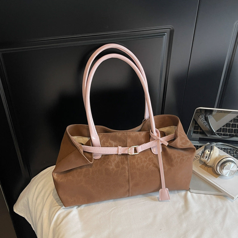 Casual Large Capacity Leopard Print Shoulder Bag