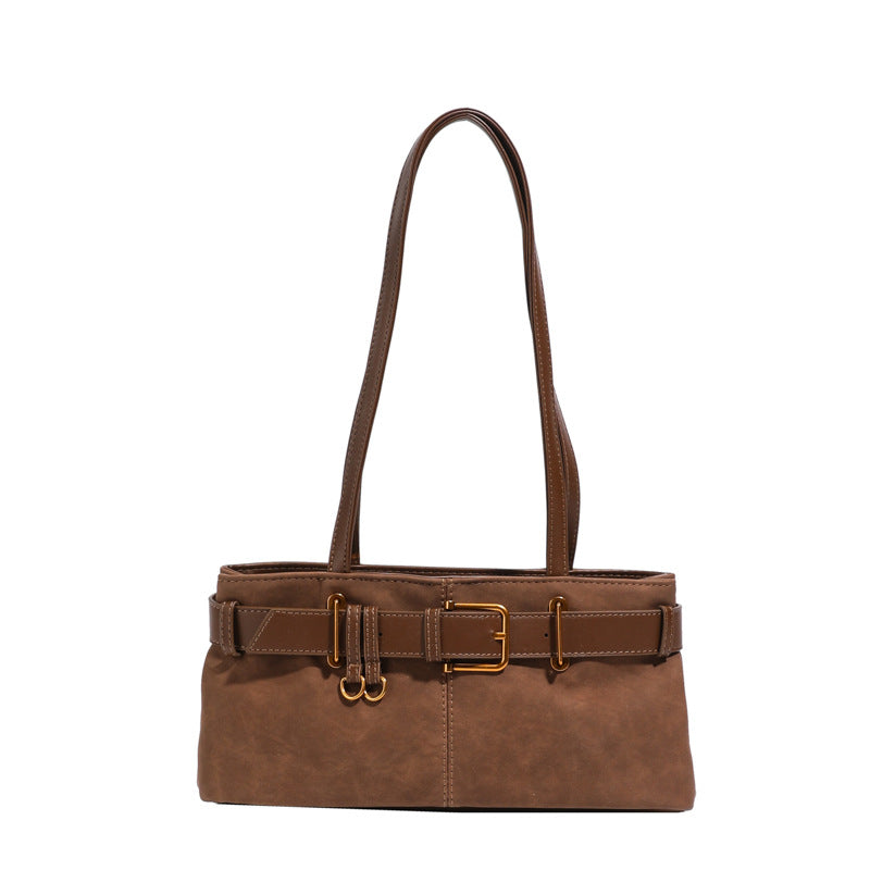 Buckle Charm Shoulder Bag