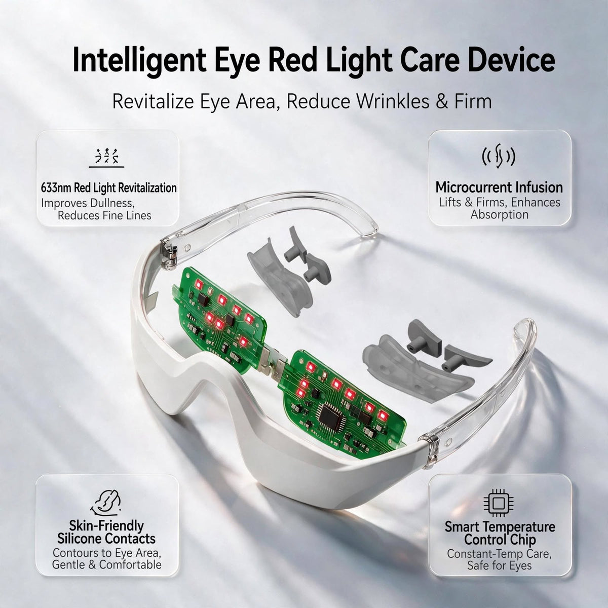 Microcurrent Red Light Eye Massager