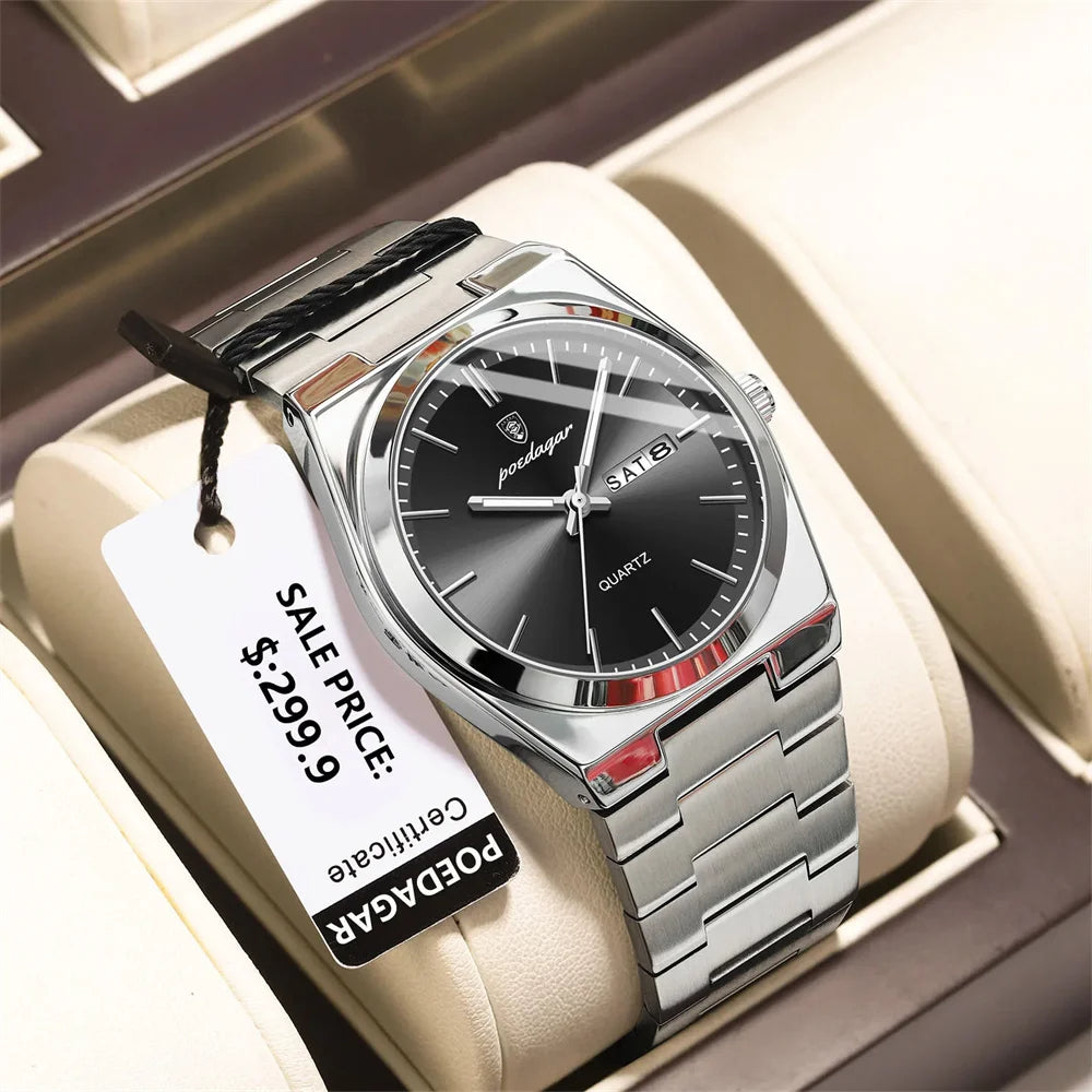 Classic Waterproof Luminous Quartz Watch