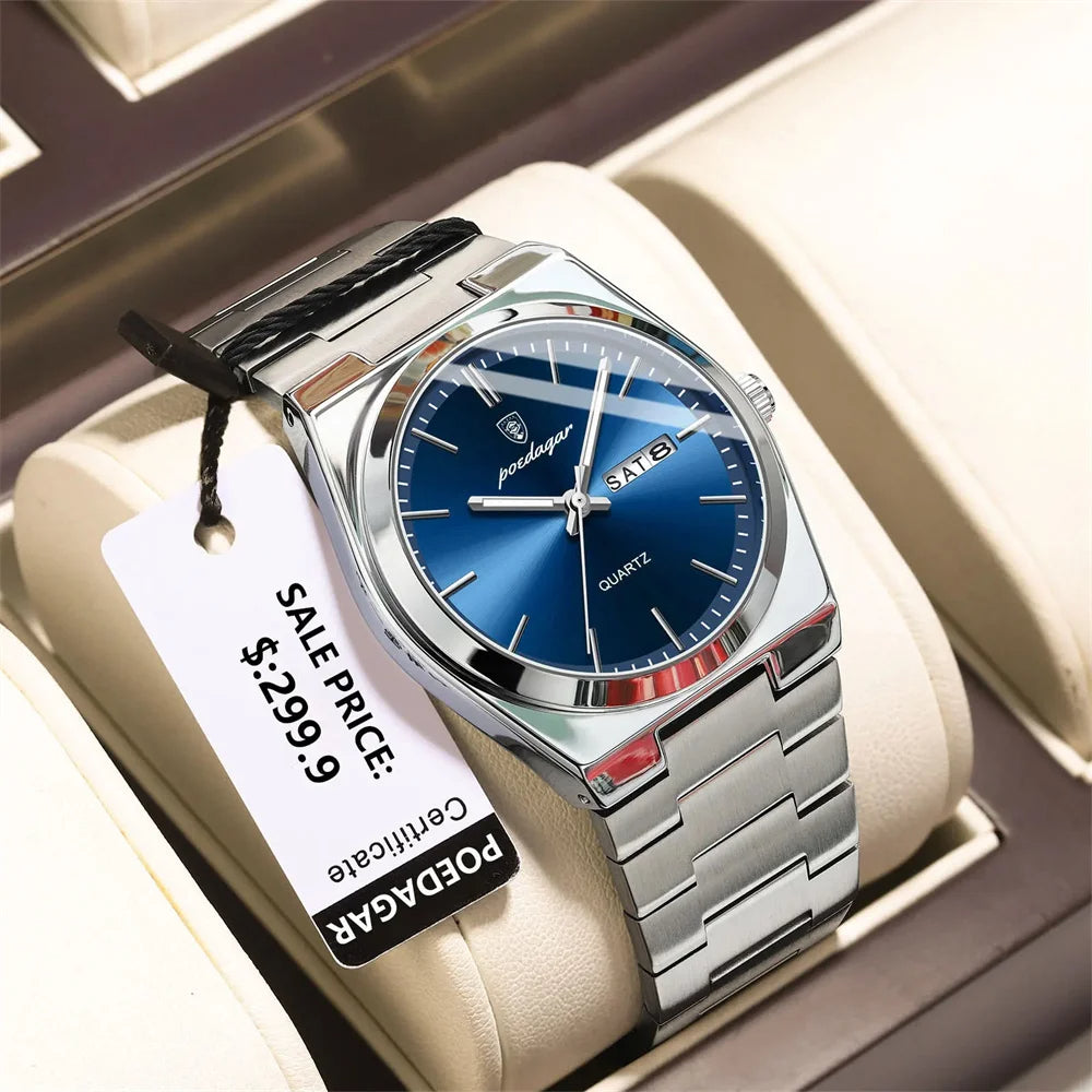 Classic Waterproof Luminous Quartz Watch