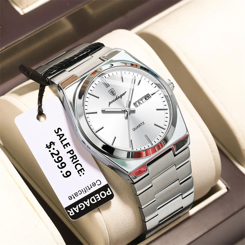 Classic Waterproof Luminous Quartz Watch